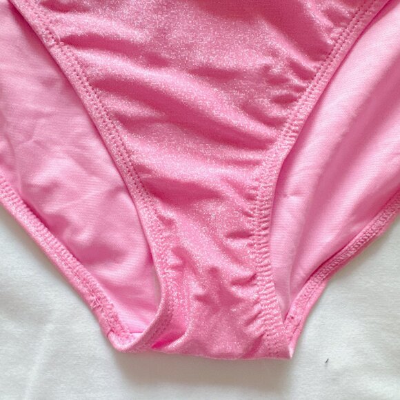 NoBo Pink Sparkle Bikini Bottoms NWT  pink womens XL swim - Picture 3 of 7